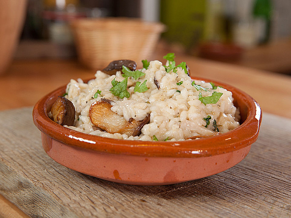 Risotto mit Kräuterseitlingen von Chefkoch-Video| Chefkoch