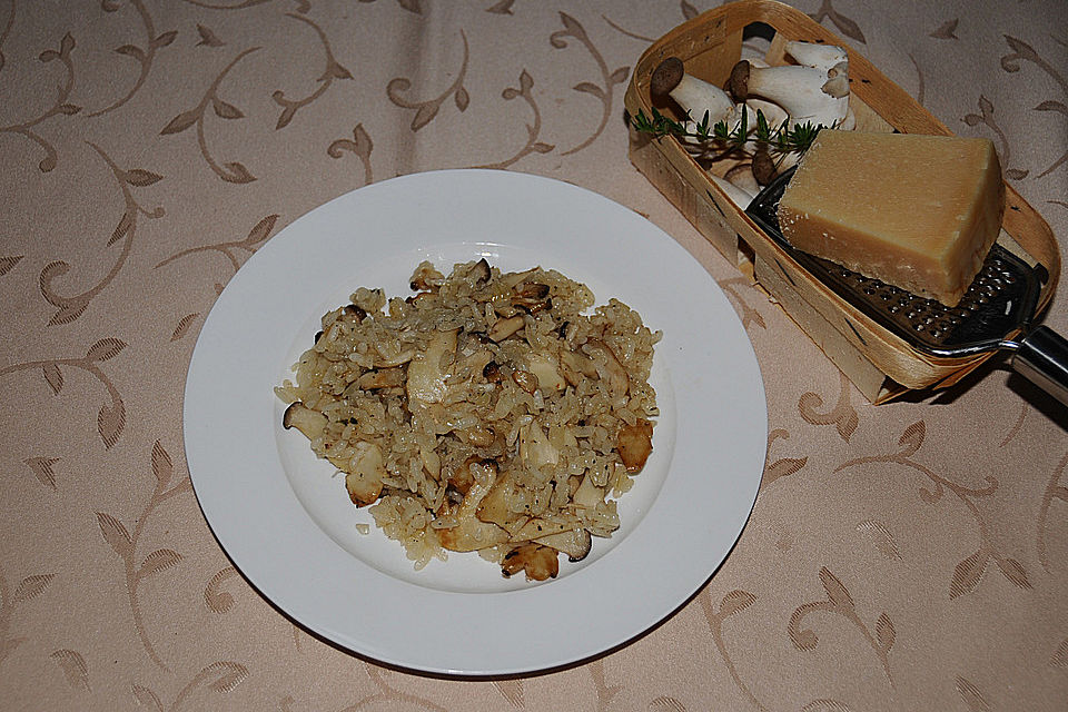 Risotto mit Kräuterseitlingen