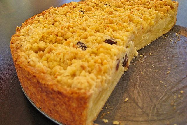 Apfelkuchen mit Sauerrahm und Streuseln von snowcats| Chefkoch