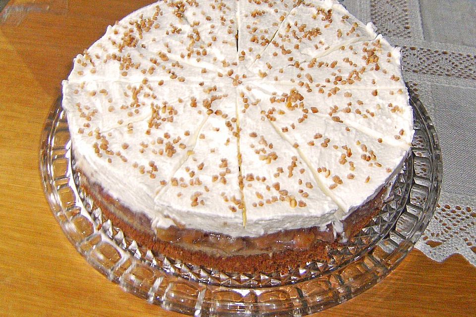 Stachelbeer-Karamell-Torte