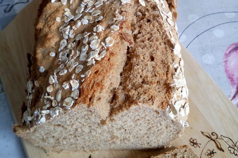 Brot ohne Hefe mit Malzbier