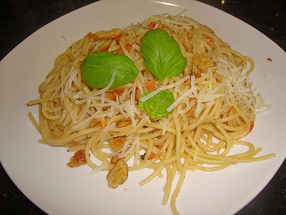Spaghetti mit Kräuter-Tomaten-Sauce von Moonlightshaddow| Chefkoch