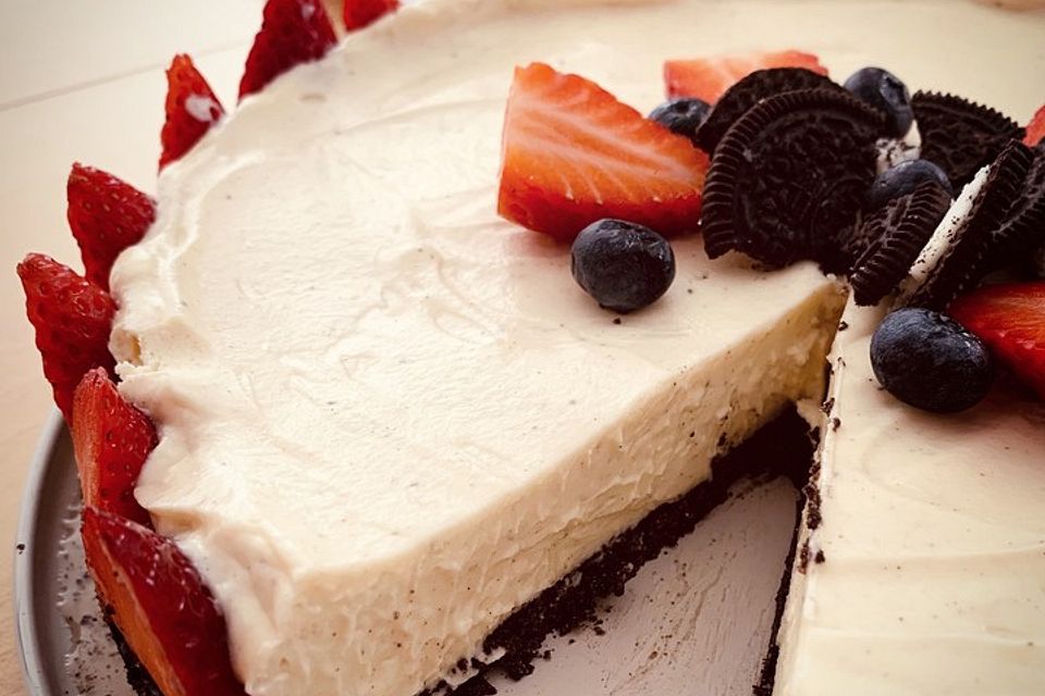 Oreo-Erdbeer-Cheesecake