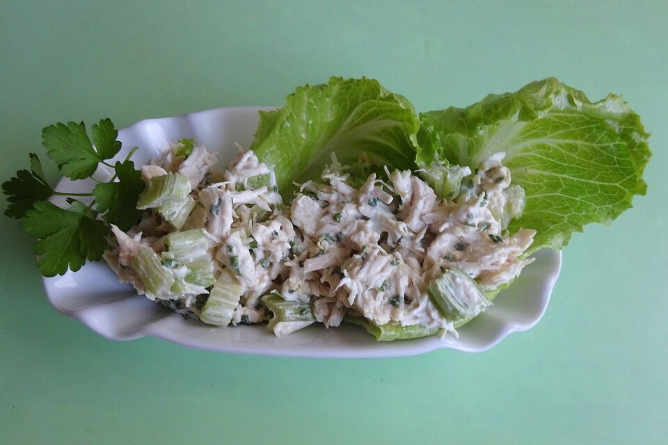 Klassischer amerikanischer Hähnchensalat (Shredded Chicken Salad)