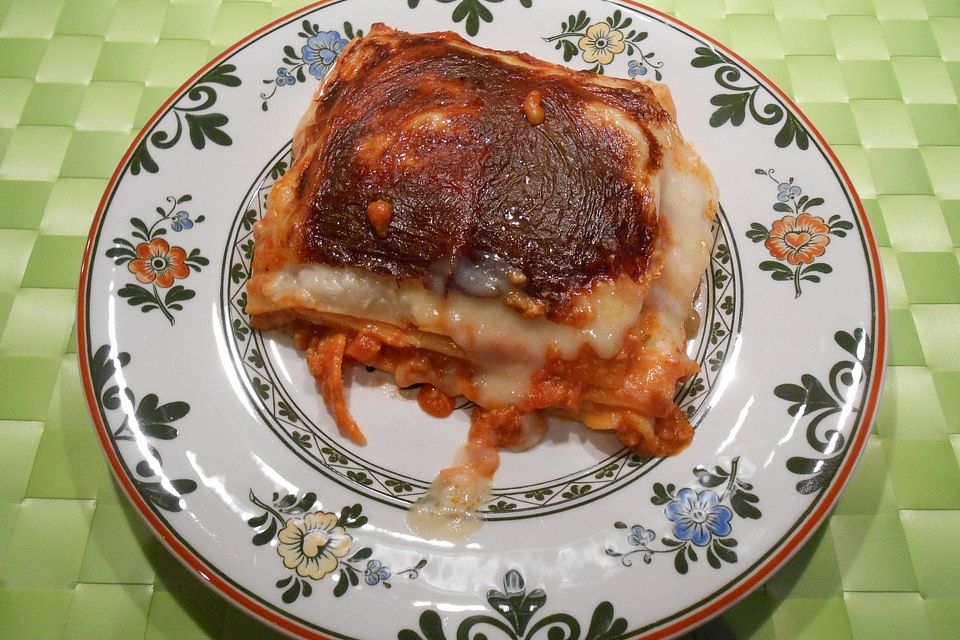 Pilz-Schinken-Lasagne à la Gabi