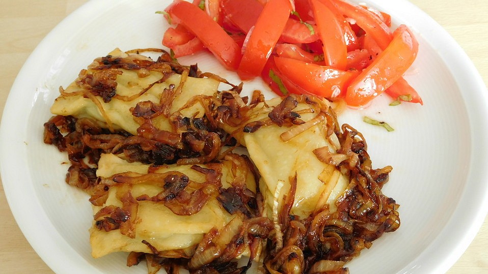 Geschmälzte Maultaschen - mit fast geschmolzenen Zwiebeln von Abacusteam