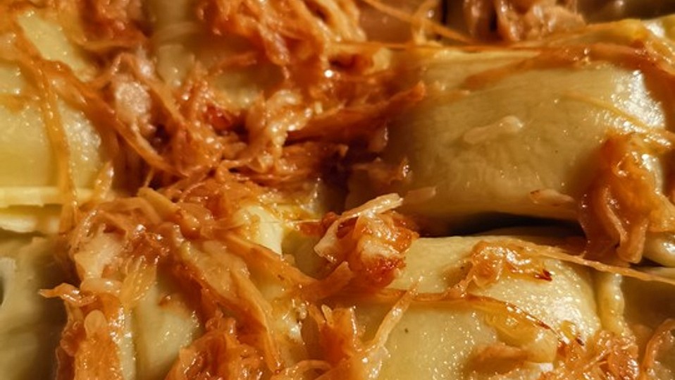 Geschmälzte Maultaschen - mit fast geschmolzenen Zwiebeln von Abacusteam
