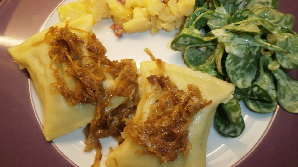 Geschmälzte Maultaschen - mit fast geschmolzenen Zwiebeln von Abacusteam