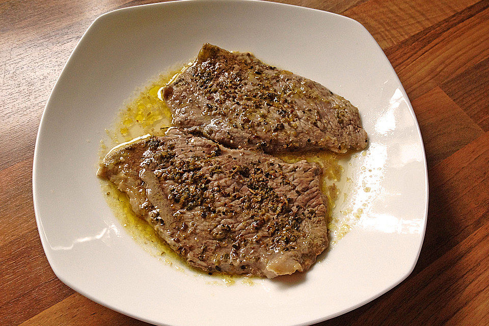 Kalbsschnitzel mit Oregano aus dem Dampftopf