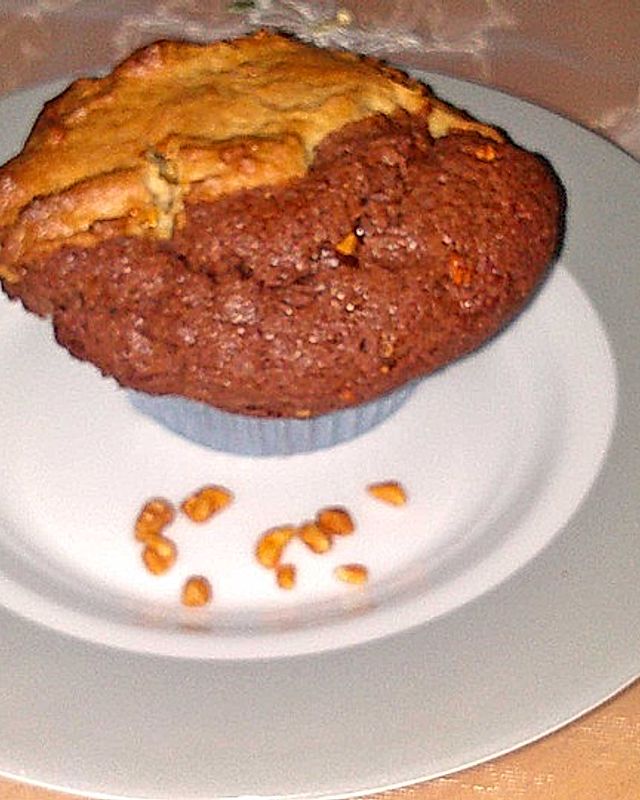 Erdnussbutter-Nutella-Muffins