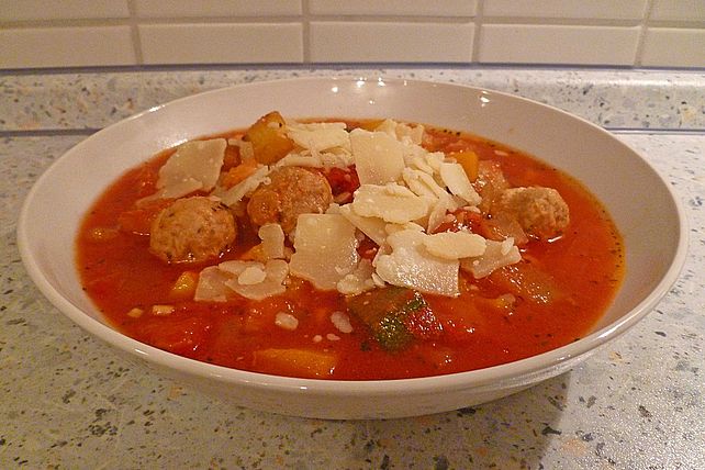 Italienischer Gemüsetopf mit Hackbällchen von downhillcat| Chefkoch