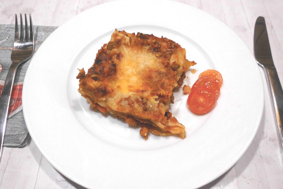 Leckere Tomaten-Lasagne