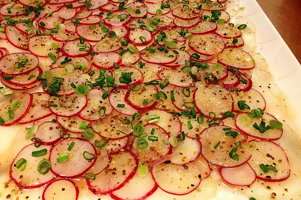 Mairübchen-Carpaccio