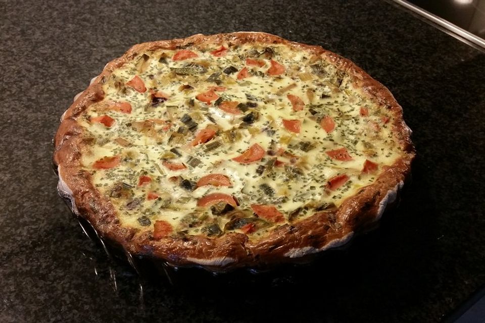 Möhren-Zucchini-Quark-Quiche