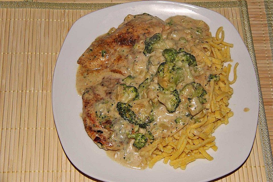 Hähnchen in Gorgonzolasoße Hähnchen in Gorgonzolasoße