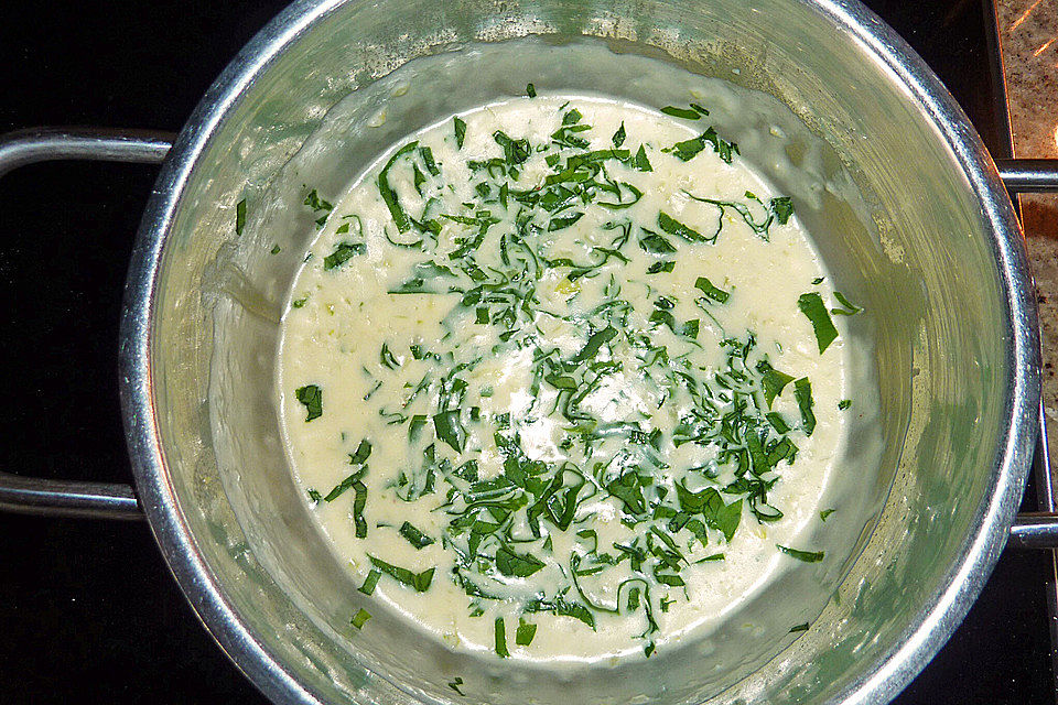 Gorgonzolasauce mit Bärlauch