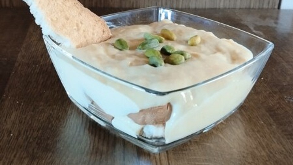 Zwiebackdessert mit Pudding von Aliceti
