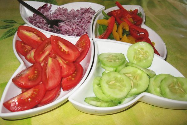 Bunte Salatplatte von Moni_le | Chefkoch