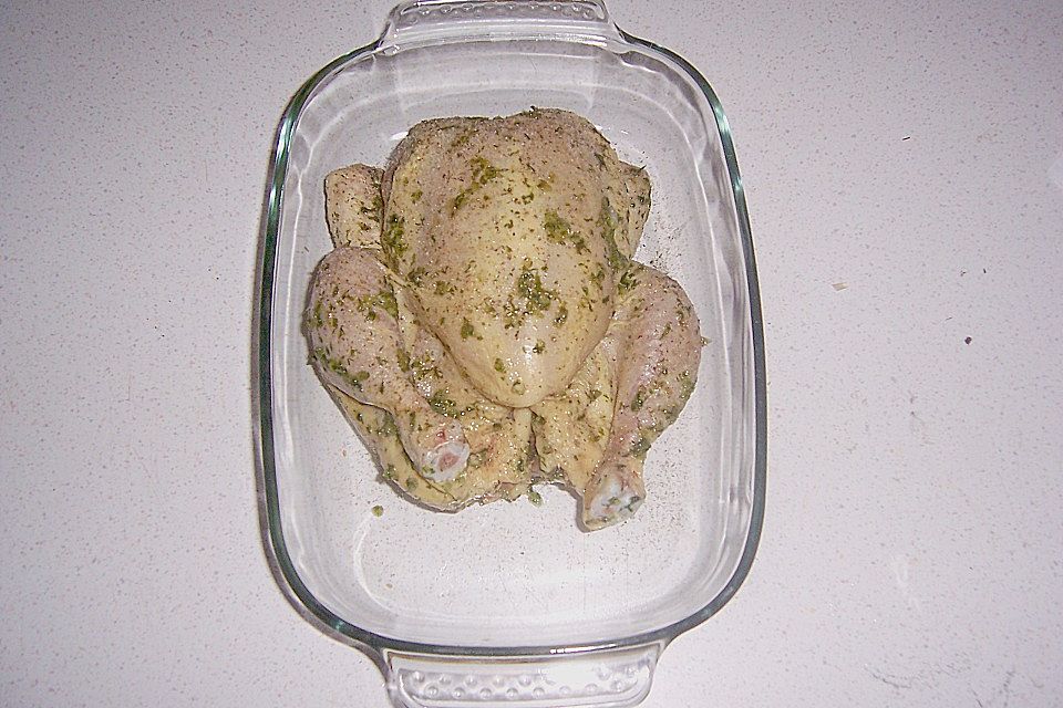 Kräuterhuhn aus dem Ofen