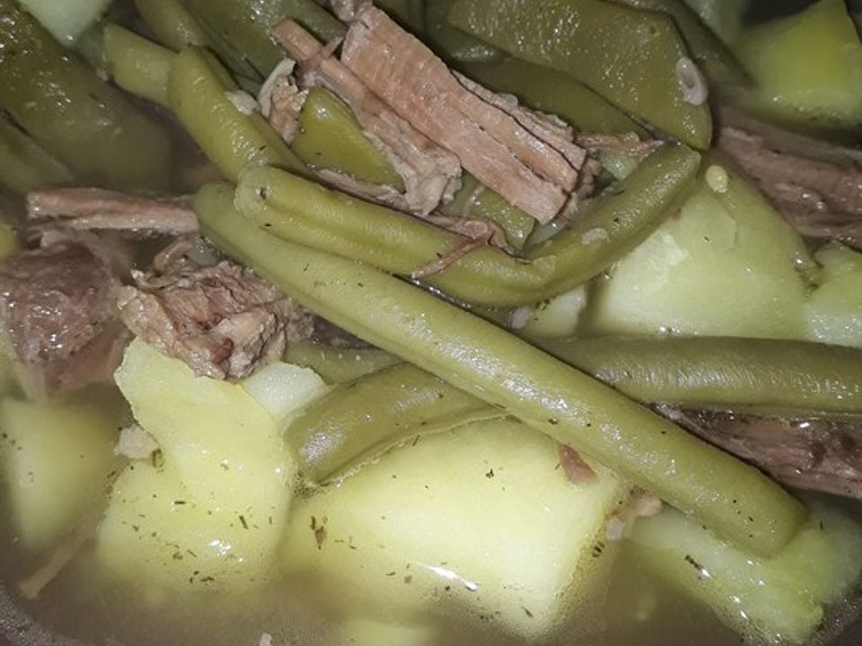 Feiner Bohneneintopf mit Rindfleisch von Sporthai| Chefkoch