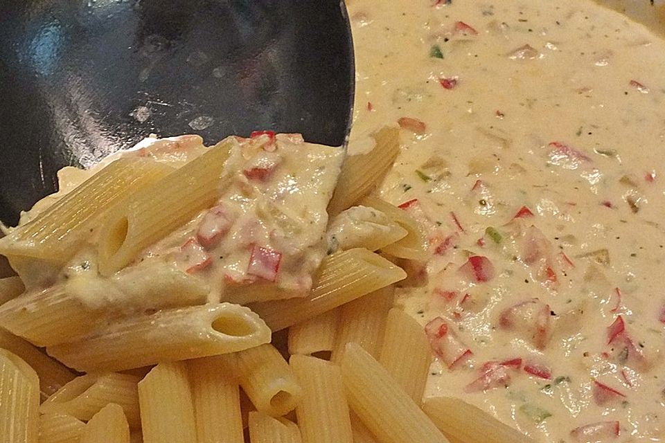 Paprika-Ricotta Nudeln