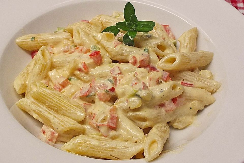 Paprika-Ricotta Nudeln