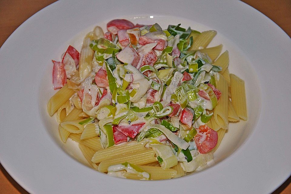 Paprika-Ricotta Nudeln