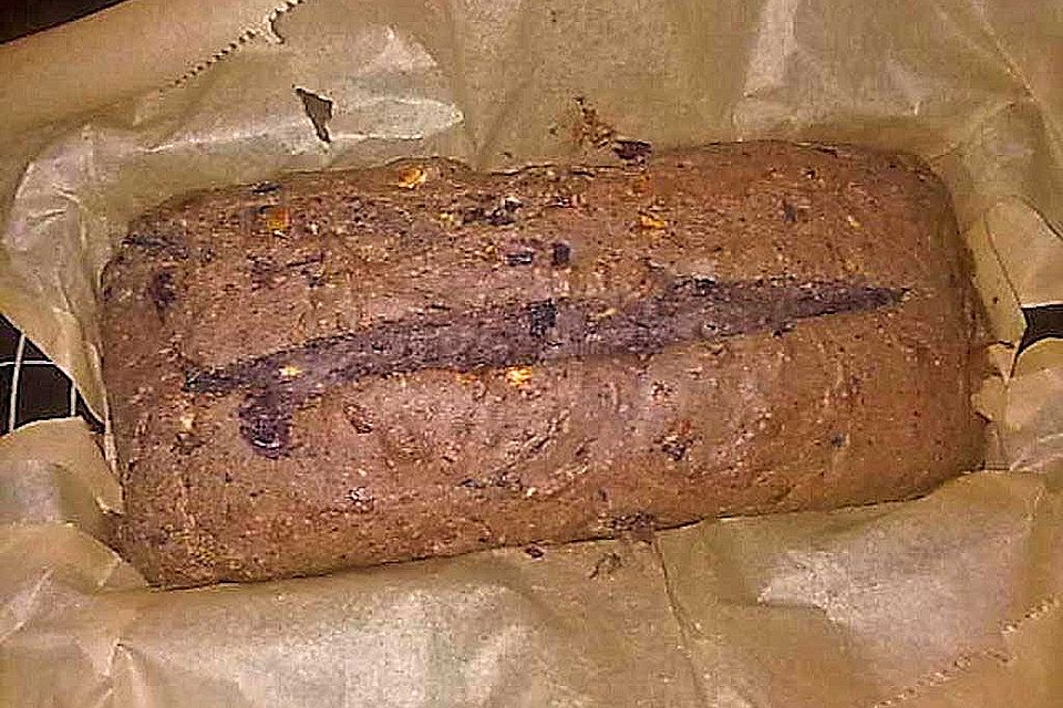 Veganes Bananenbrot mit Heidelbeeren