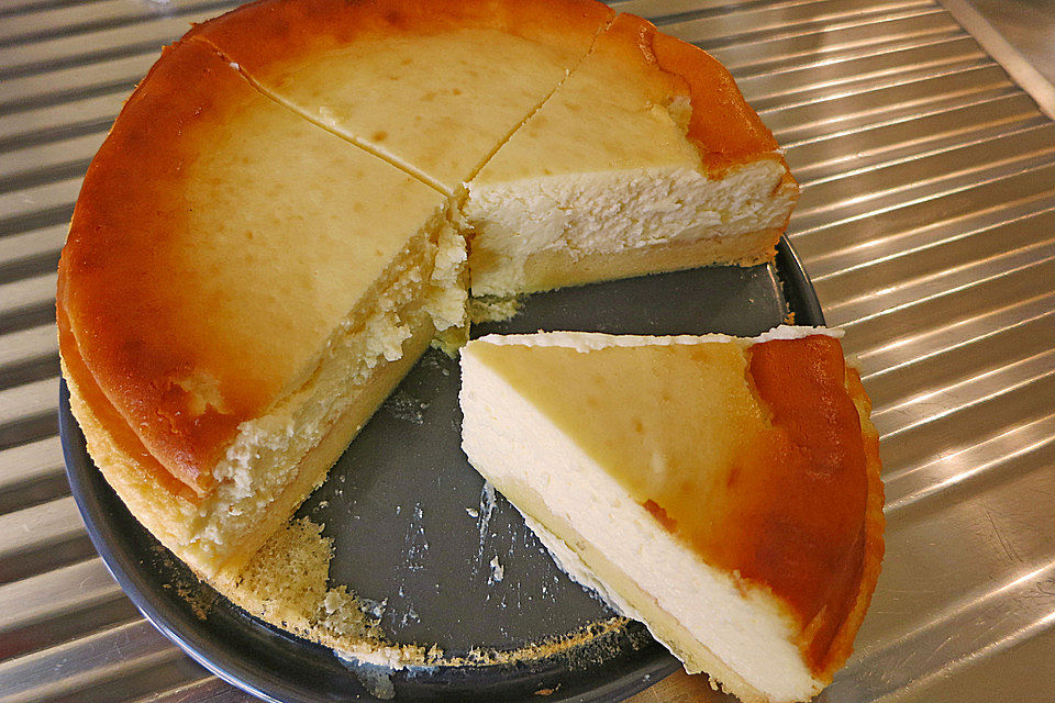 Cheesecake-Käsekuchen oder Cheesekuchen-Käsecake