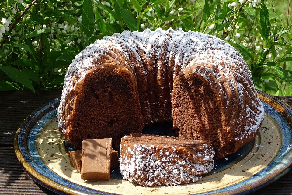 Rührkuchen mit Nougat