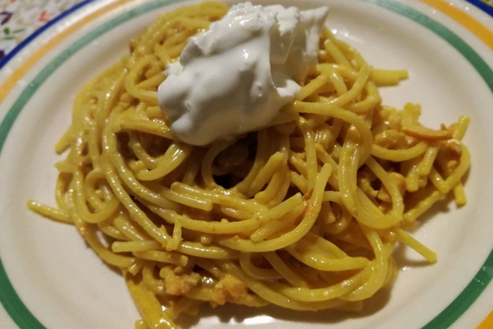 Curryspaghettipfanne