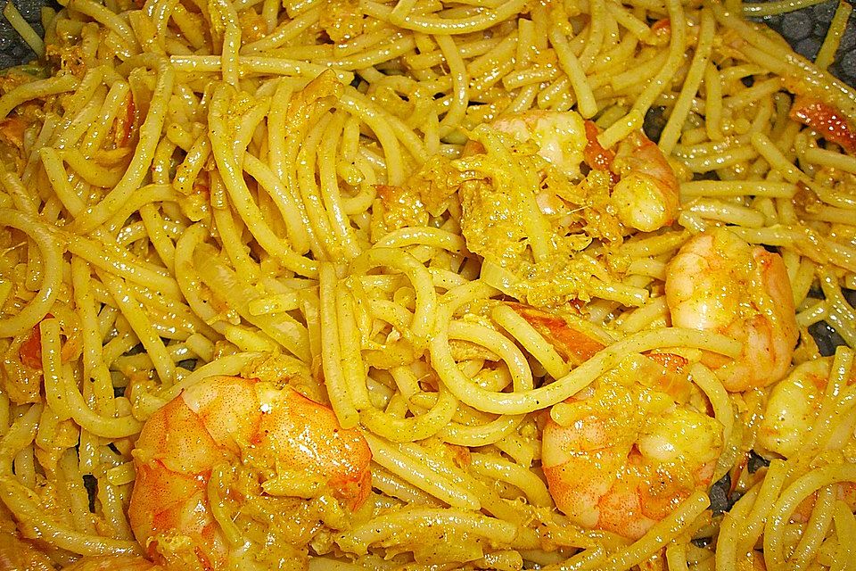 Curryspaghettipfanne