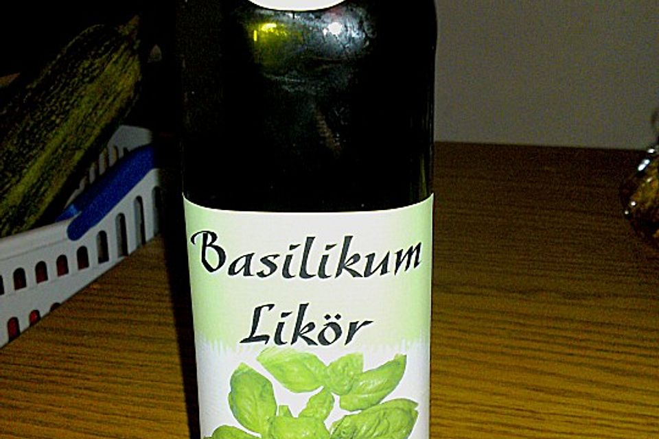 Basilikum - Schnaps