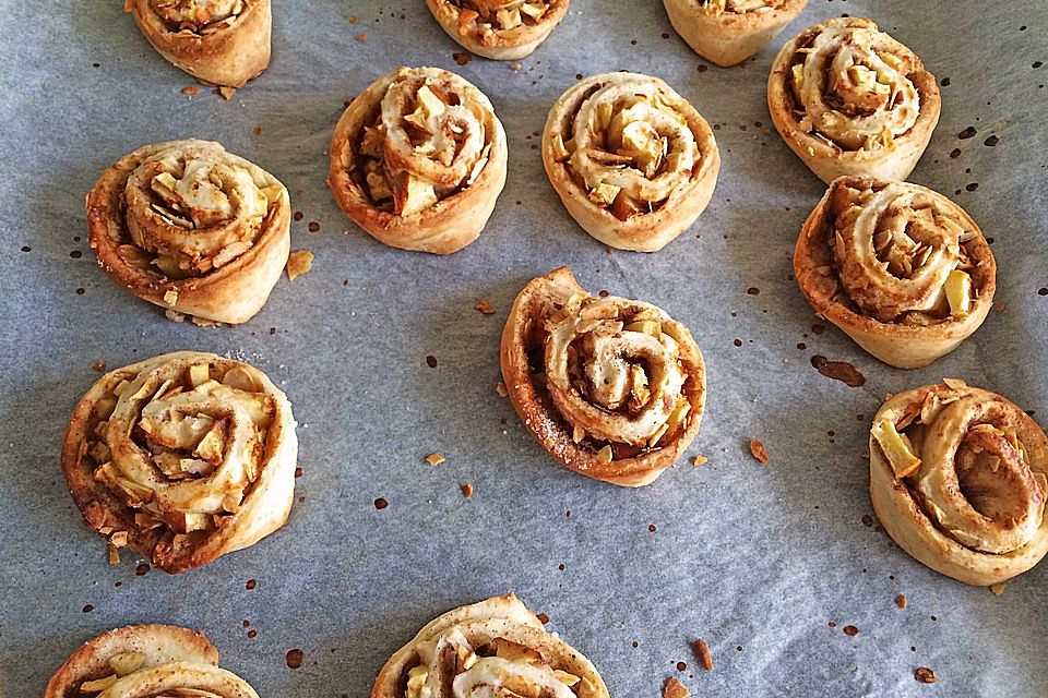 Zimt-Apfel-Schnecken