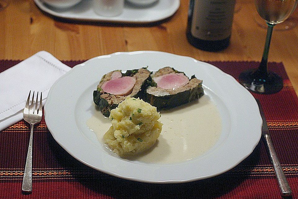 Schweinefilet in Mangold