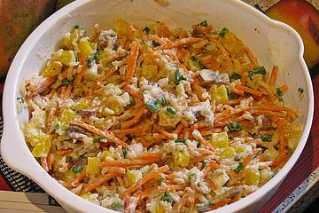 Reis-Champignon-Salat