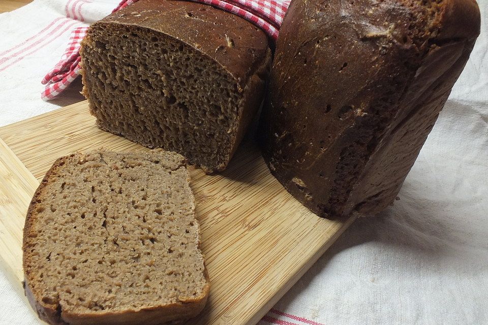 Reines Roggenbrot mit Sauerteig