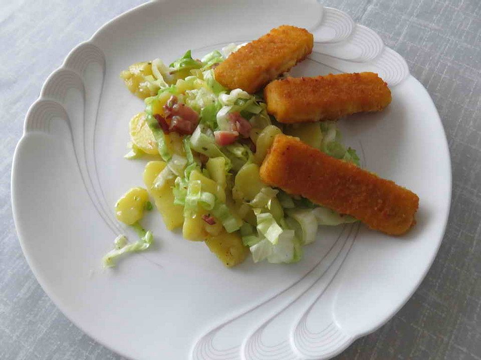 Fischstäbchen mit Kartoffelsalat| Chefkoch