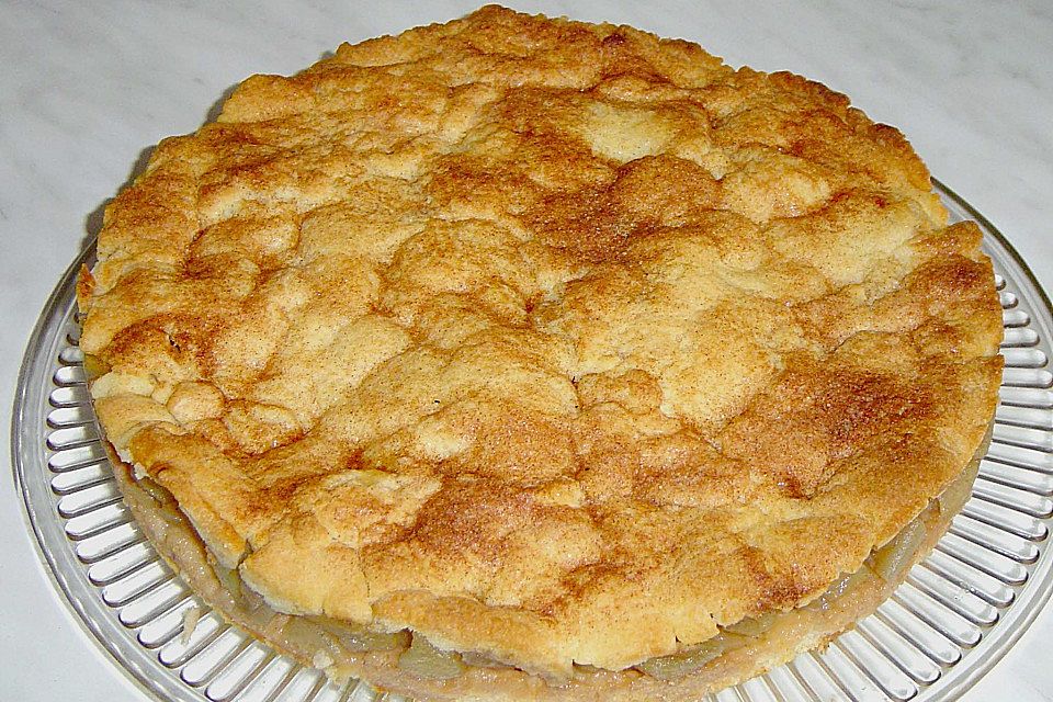 Gedeckter Apfelkuchen