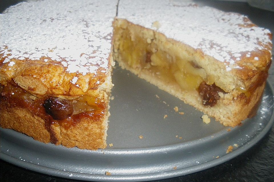 Gedeckter Apfelkuchen