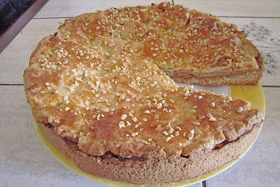 Gedeckter Apfelkuchen