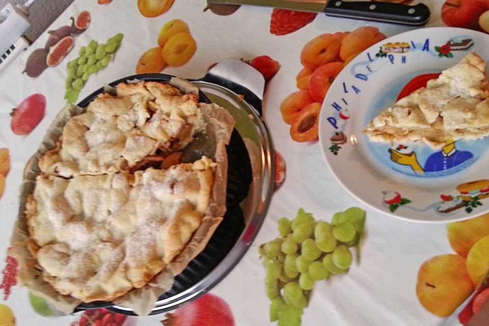 Gedeckter Apfelkuchen