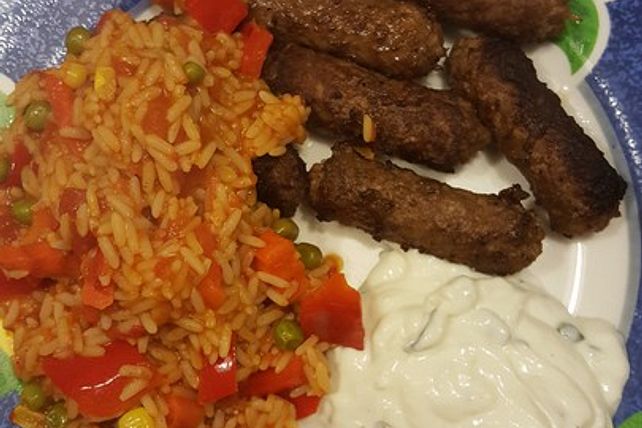 Cevapcici mit Djuvecreis und Tzatziki von Barbwire86| Chefkoch