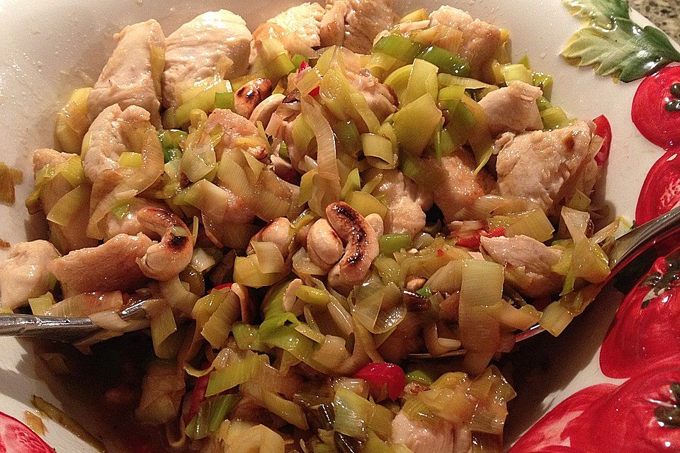 Huhn-Porree-Salat