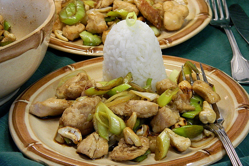 Huhn-Porree-Salat