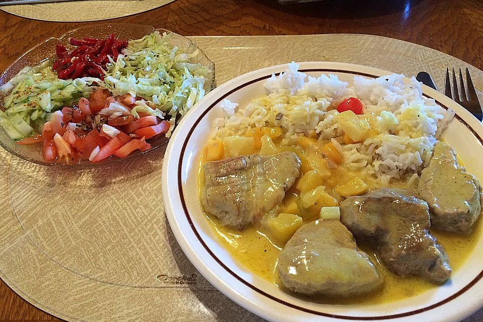 Schnelle Currysoße mit Früchten