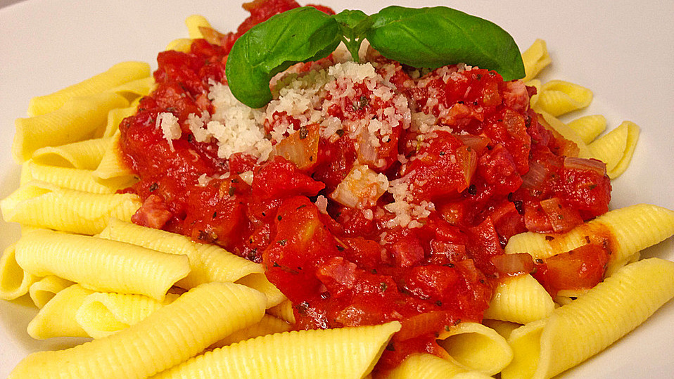 Tomatensoße Mit Speck