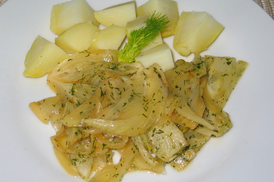 Karamellisierter Fenchel mit Dill