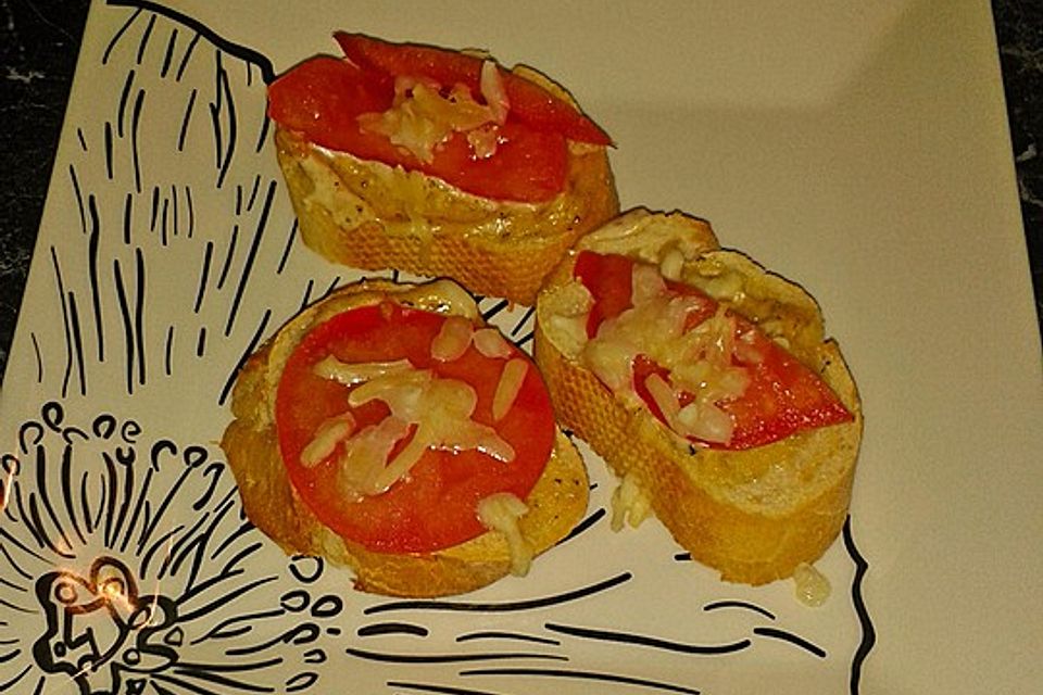 Tomaten-Knoblauch-Baguette