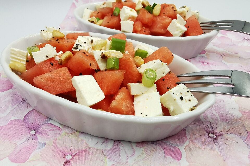 Wassermelonensalat